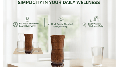 Sugar Balance Wooden Water Glass (Natural Sugar Solution)