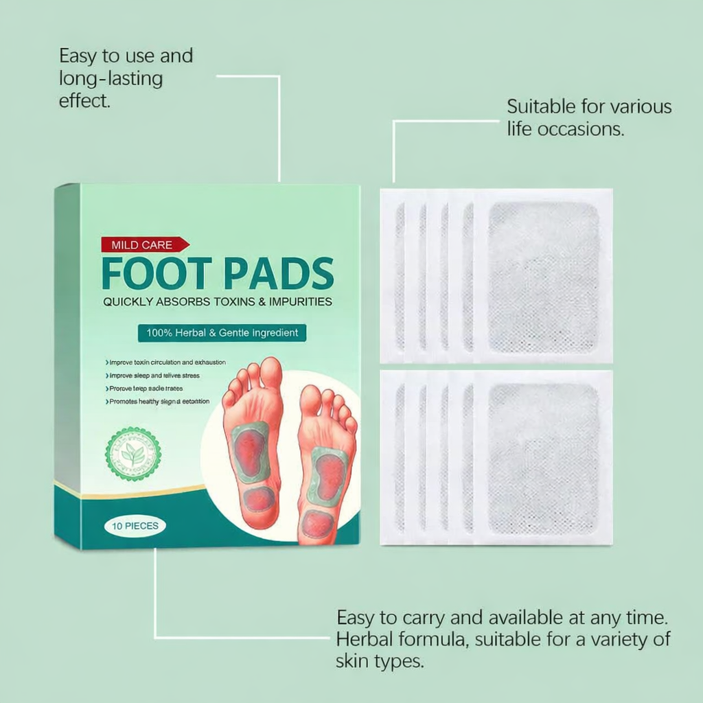 100% Herbal & Gentle Ingredient Detox Foot Pads BUY 10 GET 20 FREE (Pack of 30)